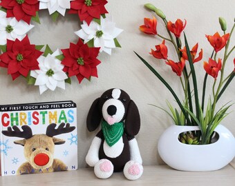 Crochet Dog, Amigurumi Dog, Stuffed Dog, Stuffed Puppy, Stuffed Animal, Handmade Toy, Holiday Gift, Baby shower Gift