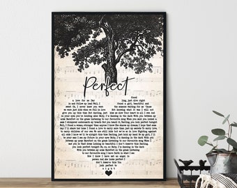 Perfect Ed Sheeran Etsy