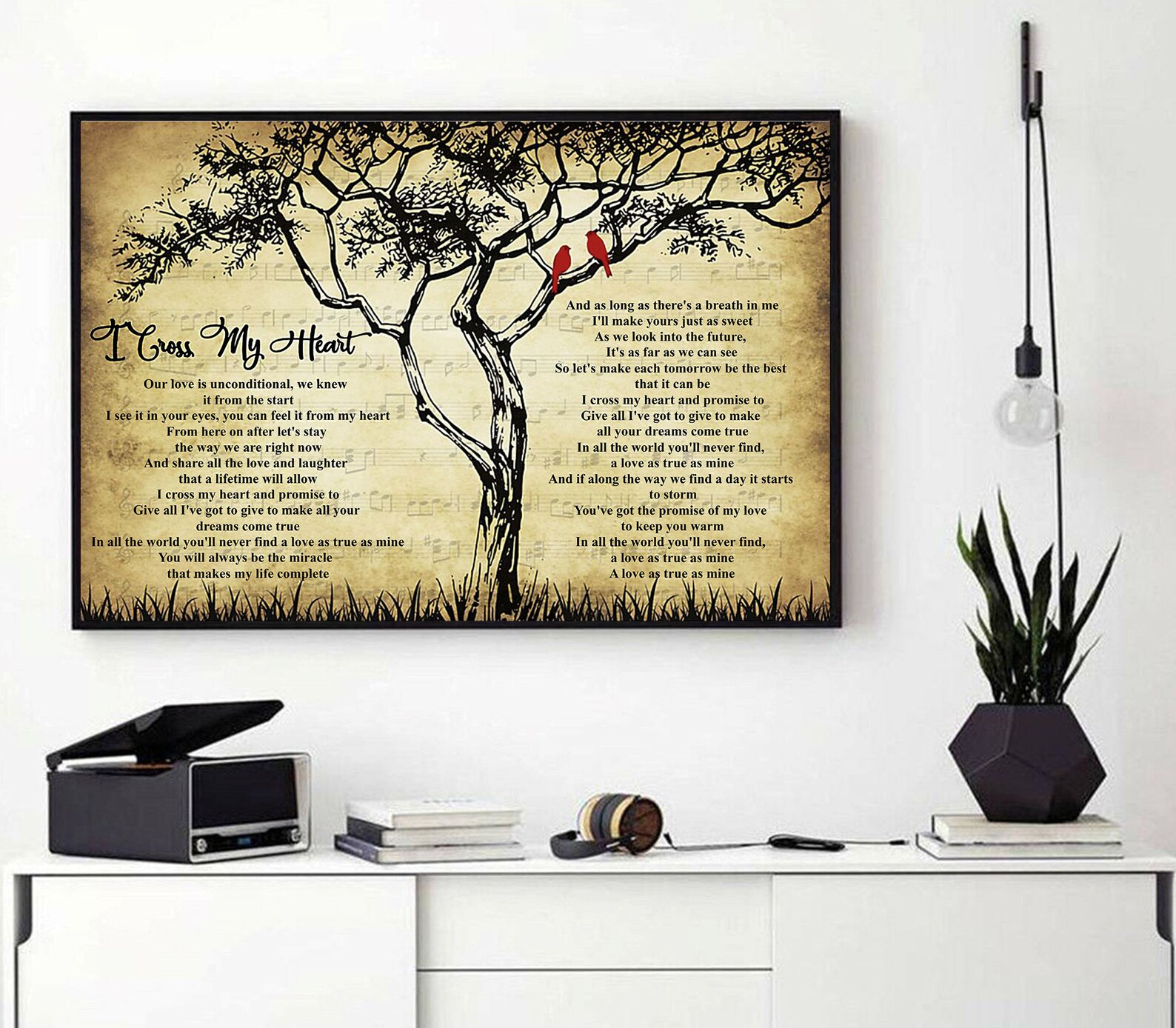 George Strait I Cross My Heart Lyrics Poster Best Gift | Etsy