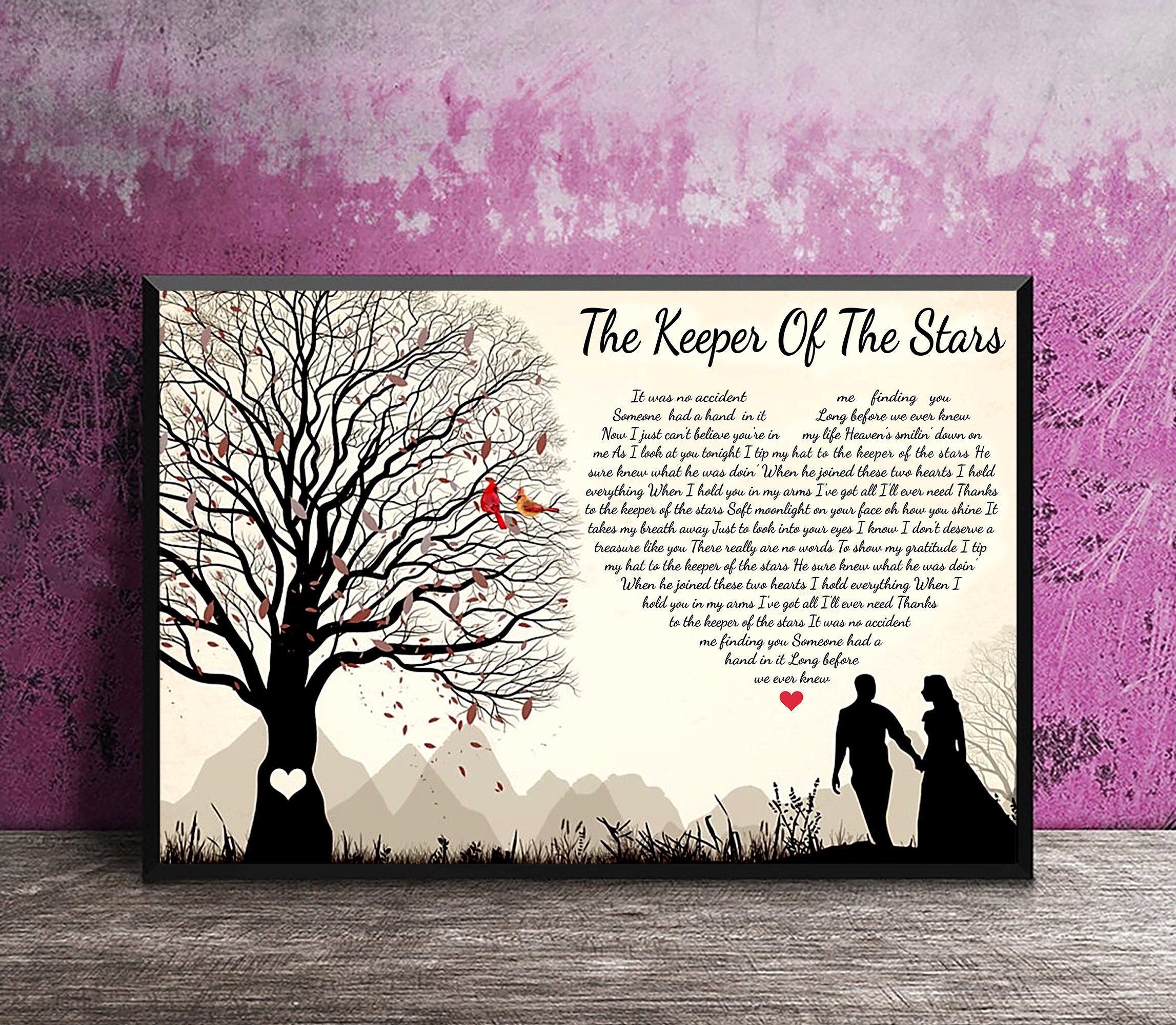 Keeper Of The Stars Lyrics By Tracy Byrd Tracy Byrd The Keeper Of The Stars Lyrics Poster Wall Art | Etsy
