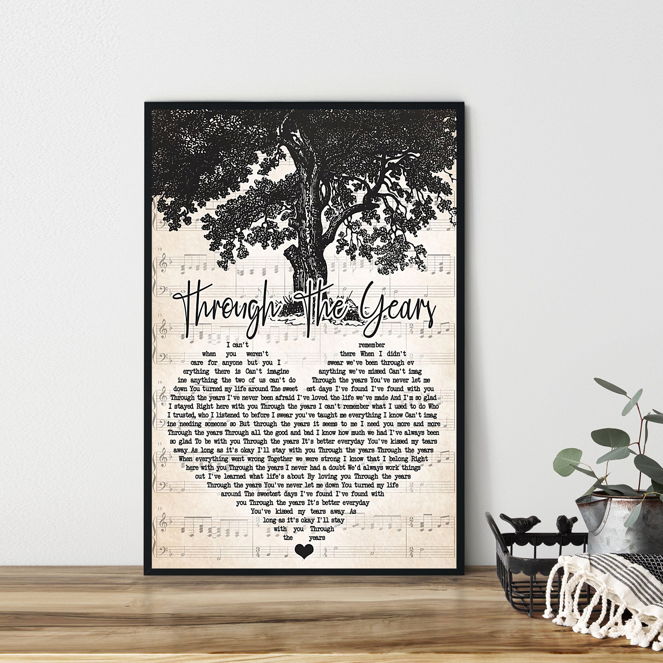 Kenny rogers through the years lyrics framed Kenny rogers through the years lyrics framed
