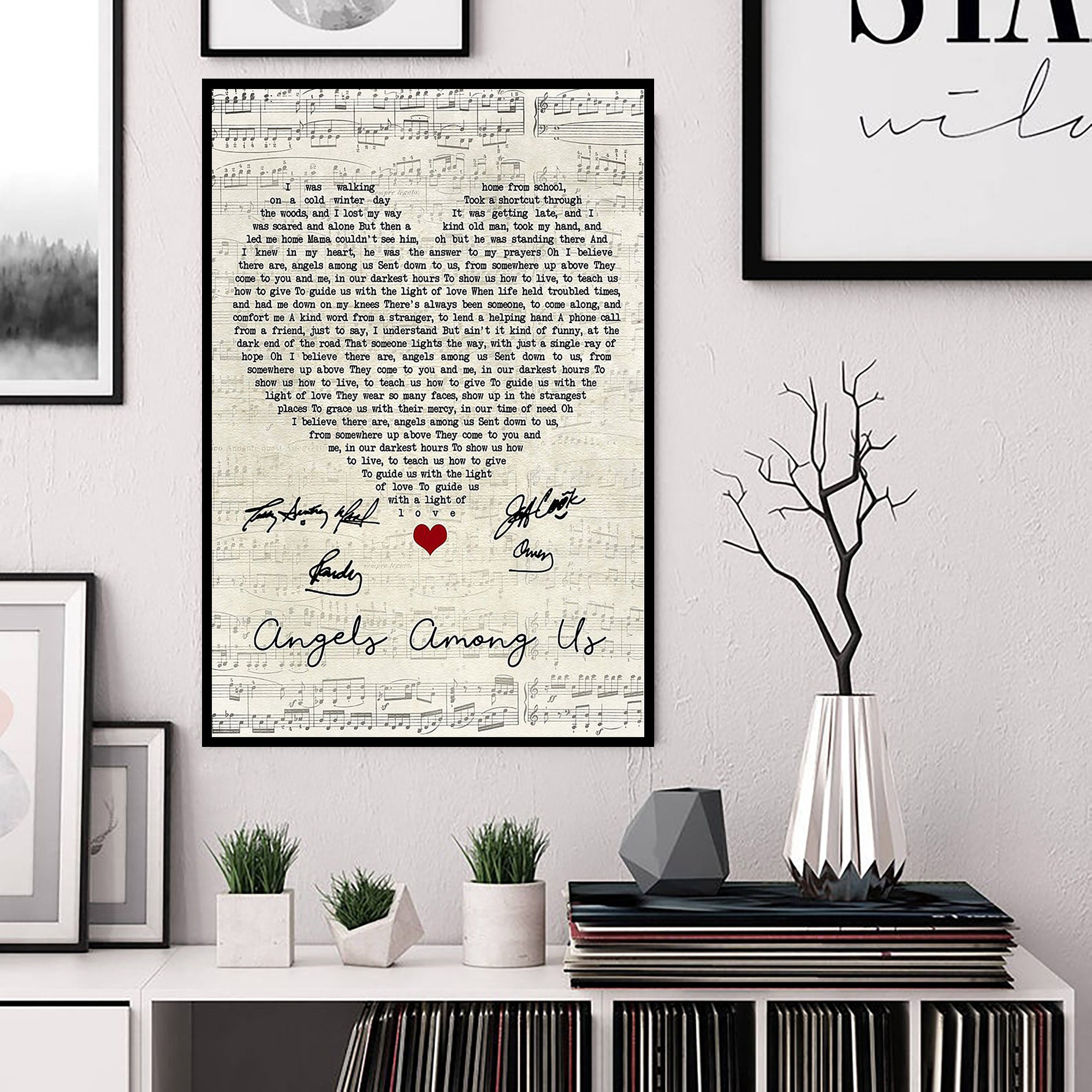 Alabama angels among us lyrics poster music poster song etsy