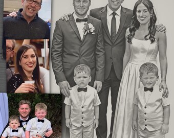 Add Missing Loved One to Wedding Photo | Wedding Memorial Portrait | Combine Photos Into One | Custom Family Portrait