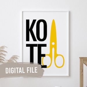 Ko Te Sisa | Custom Balkan Wall Prints | Printable Art | Digital Download | Funny, Humour | Bosnian, Croatian, Serbian Saying, Proverb
