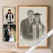 Custom Family Digital Portrait (Combine Multiple Photos) | Sketch | Drawing | Custom Wall Prints | Combine Images | Merge | Printable