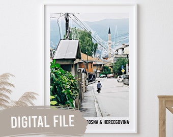 Bosna & Hercegovina Photography | Custom Balkan Wall Prints | Printable Art | Digital Download | Funny, Humour | Bosnian | Bosna | BiH