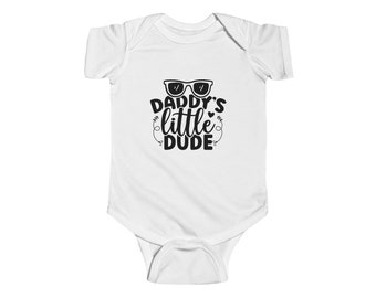 Daddys little dude - Body de punto fino para bebé