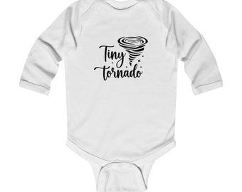 Tiny tornado - Body infantil de manga larga