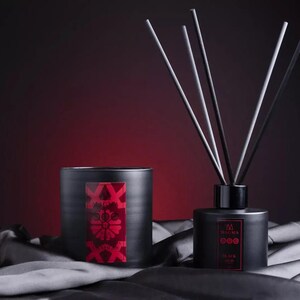 MAGMA Black Oud Reed Diffuser 100ml - Nomad Collection in Arabic Red