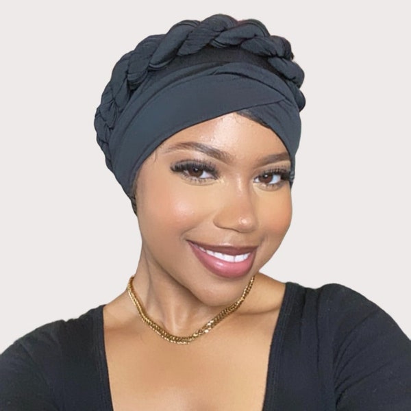 Pretied Twist Turban Headwrap: Boho Chic Fashion Cap