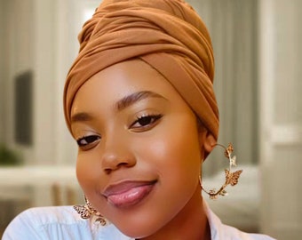Head Wrap/ Hair Scarf /Turban/ Soft Stretch Tie African Hijab/ Headwear/ Knit Jersey head wrap/Chemo Scarf/Alopecia Scarf/Hijab