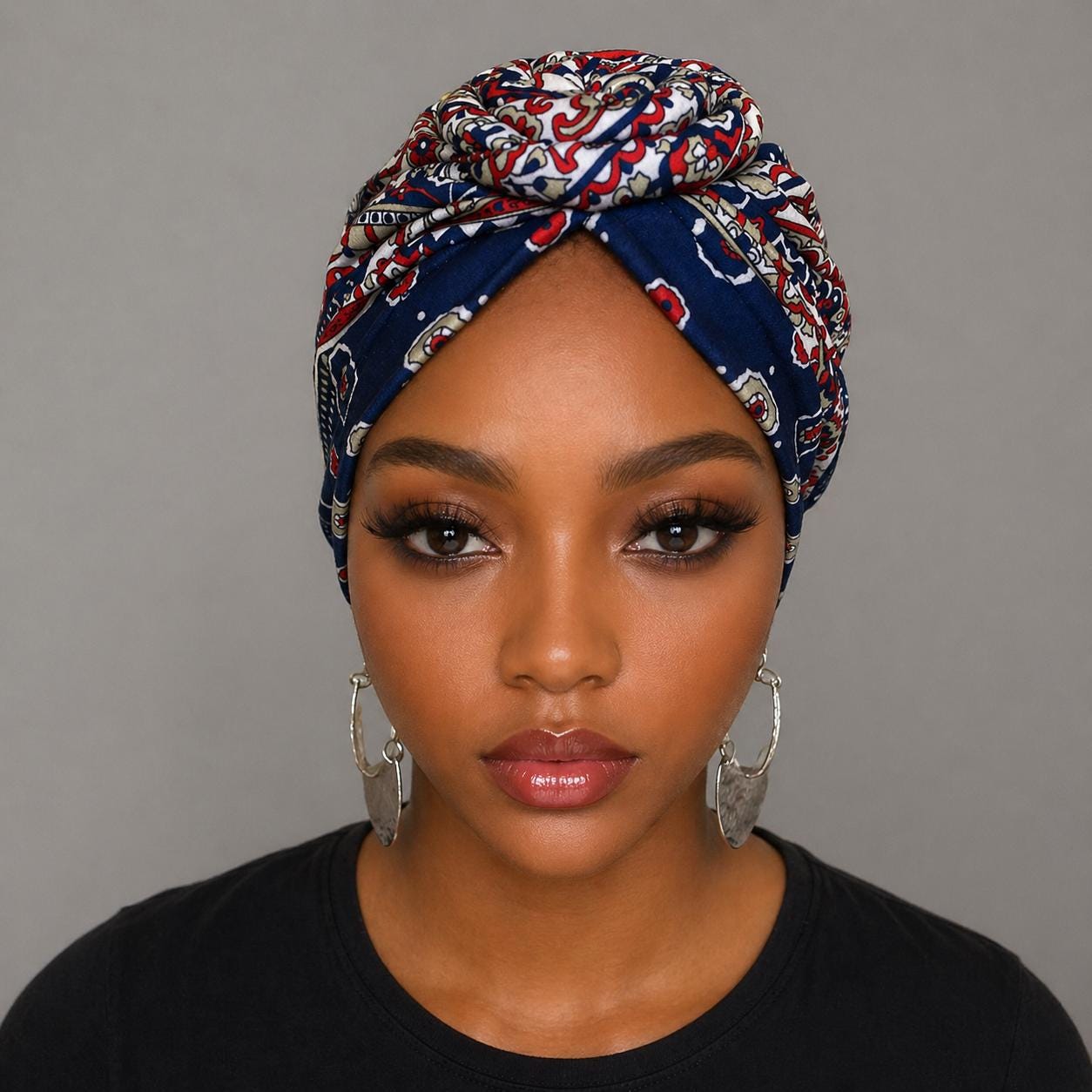 Pre-Tied Twisted Braids Turban Headwrap Chemo Cap Beanie Pre-tied Turban, Braid Turban Cap for Women, Twisted Hair  main image 3
