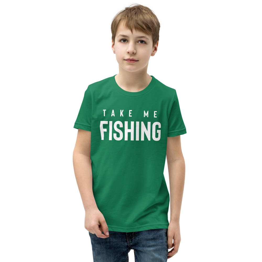 Kids Fishing T Shirt Youth Fishing Shirt Boys Fishing Etsy