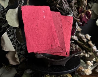 Strength Handmade Intention Paper | Strength Spell | Spellwork | Witchcraft Supplies | Witchcraft Tools | Spellwork Paper | Petition Paper