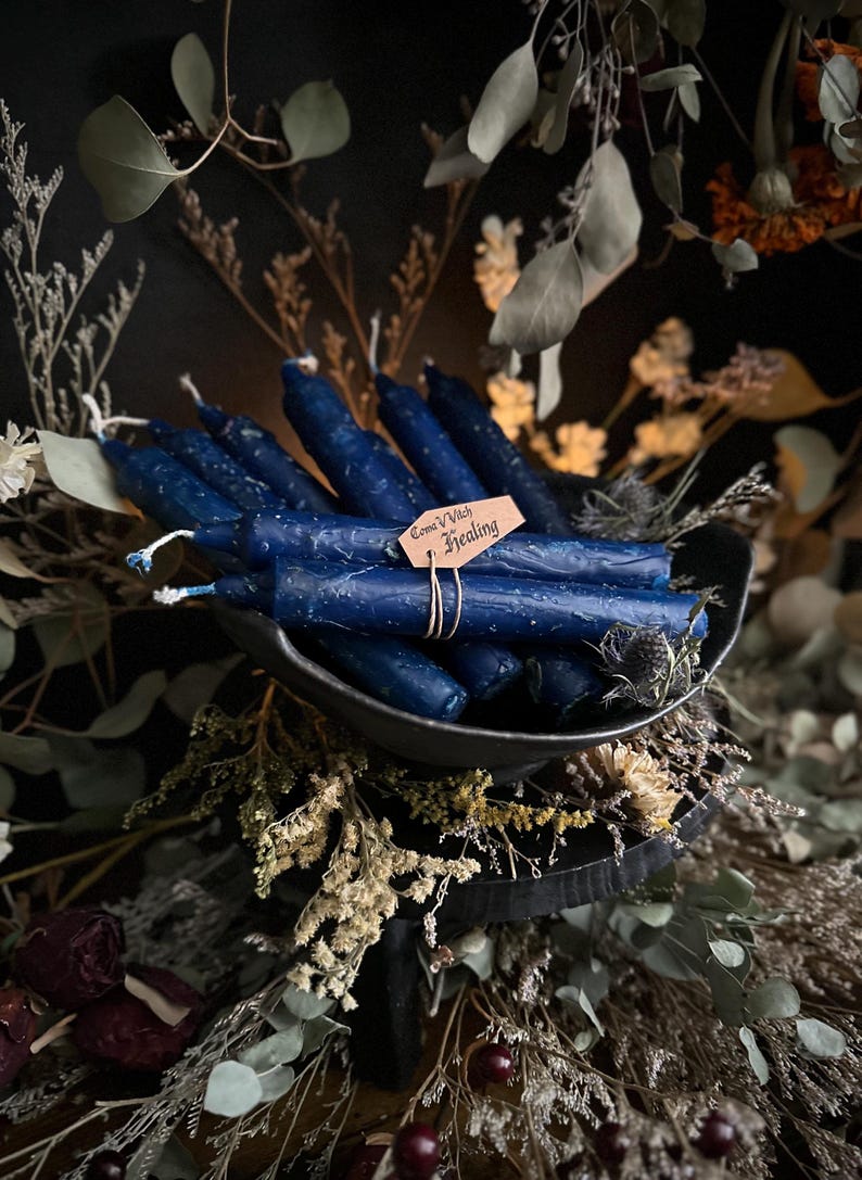 Heilzauberkerzen | Heilzauber | Heilzauber | Ritualkerzen | Hexe Geschenke | Hexen Kerzen | Gekleidet Kerzen | Altar Kerzen Bild 3
