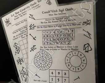 Siegel-Anleitung | Sigils | Sigil Magie | Hexerei Zubehör | Anfänger Hexenkunst Zauberbuch | Hexenwerkzeug | Siegelherstellung | Zauberei