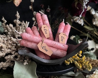 Vela de hechizo de amor / Hechizos de amor / Vela ritual / Hechizo romántico / Vela de brujería / Suministros de brujería / Vela de bruja / Velas adornadas