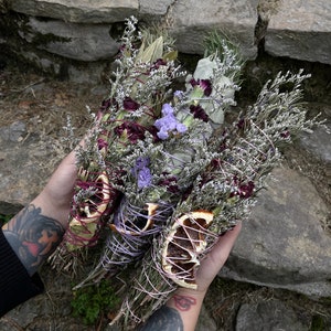 Smoke Cleansing Bundle | Rosemary Cleansing Bundle | Witchcraft Supplies | Spiritual Cleansing | Witch Tools | Hex Breaker | Witchcraft