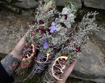 Smoke Cleansing Bundle | Rosemary Cleansing Bundle | Witchcraft Supplies | Spiritual Cleansing | Witch Tools | Hex Breaker | Witchcraft
