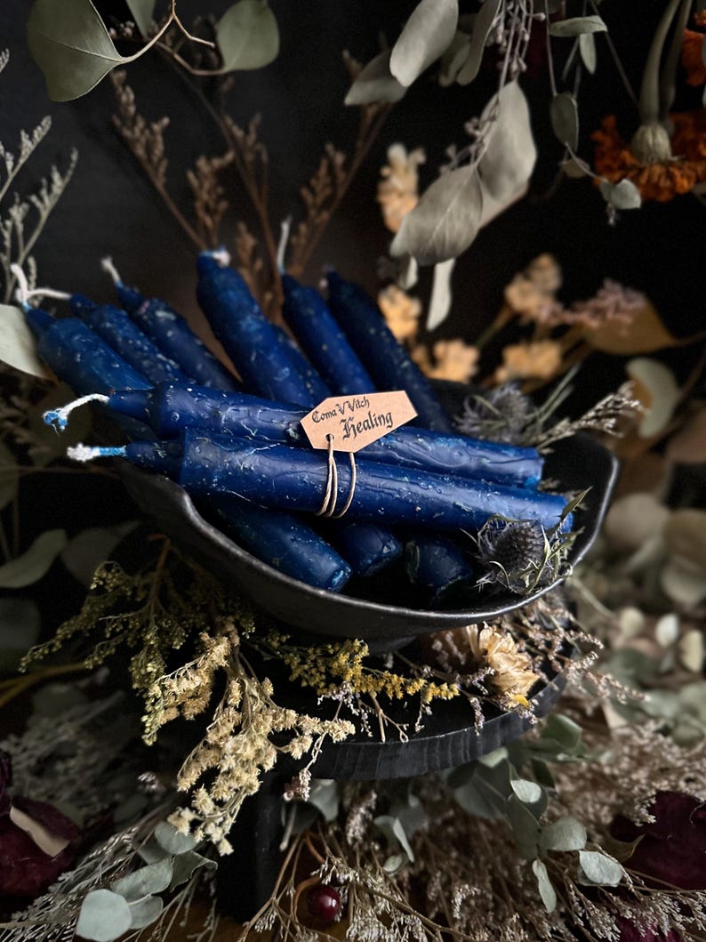 Heilzauberkerzen | Heilzauber | Heilzauber | Ritualkerzen | Hexe Geschenke | Hexen Kerzen | Gekleidet Kerzen | Altar Kerzen Bild 1