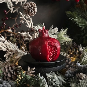 Pomegranate Candles | Hekate | Persephone | Hades | Offering Candle | Witchcraft | Witch Offerings | Witch Gifts | Fertility | Witch Candles