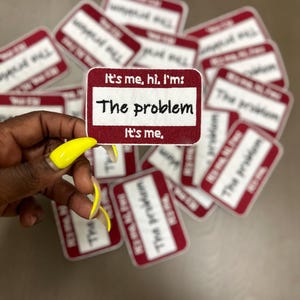 Hi I’m the Problem Iron-On Patch | Embroidered Statement Patch | Funny Jacket & Hat Applique