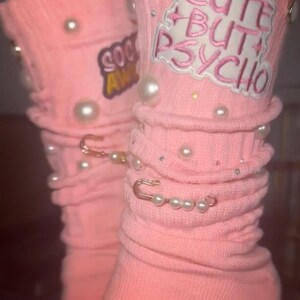 Cute but psycho iron on patch, hat patch, trucker hat Embroidery patch