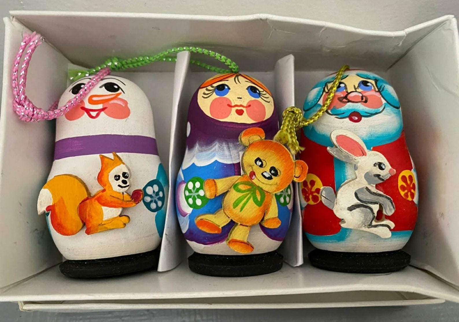 Russian Christmas Ornaments 3 Pcs Beautiful set for Christmas  Etsy
