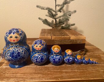 Russian Nesting Dolls Bride! 10 pieces Beautiful set for your collection or Gift!!