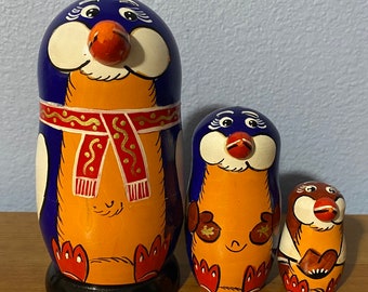 Russian Nesting Dolls Penguins! 3 pieces