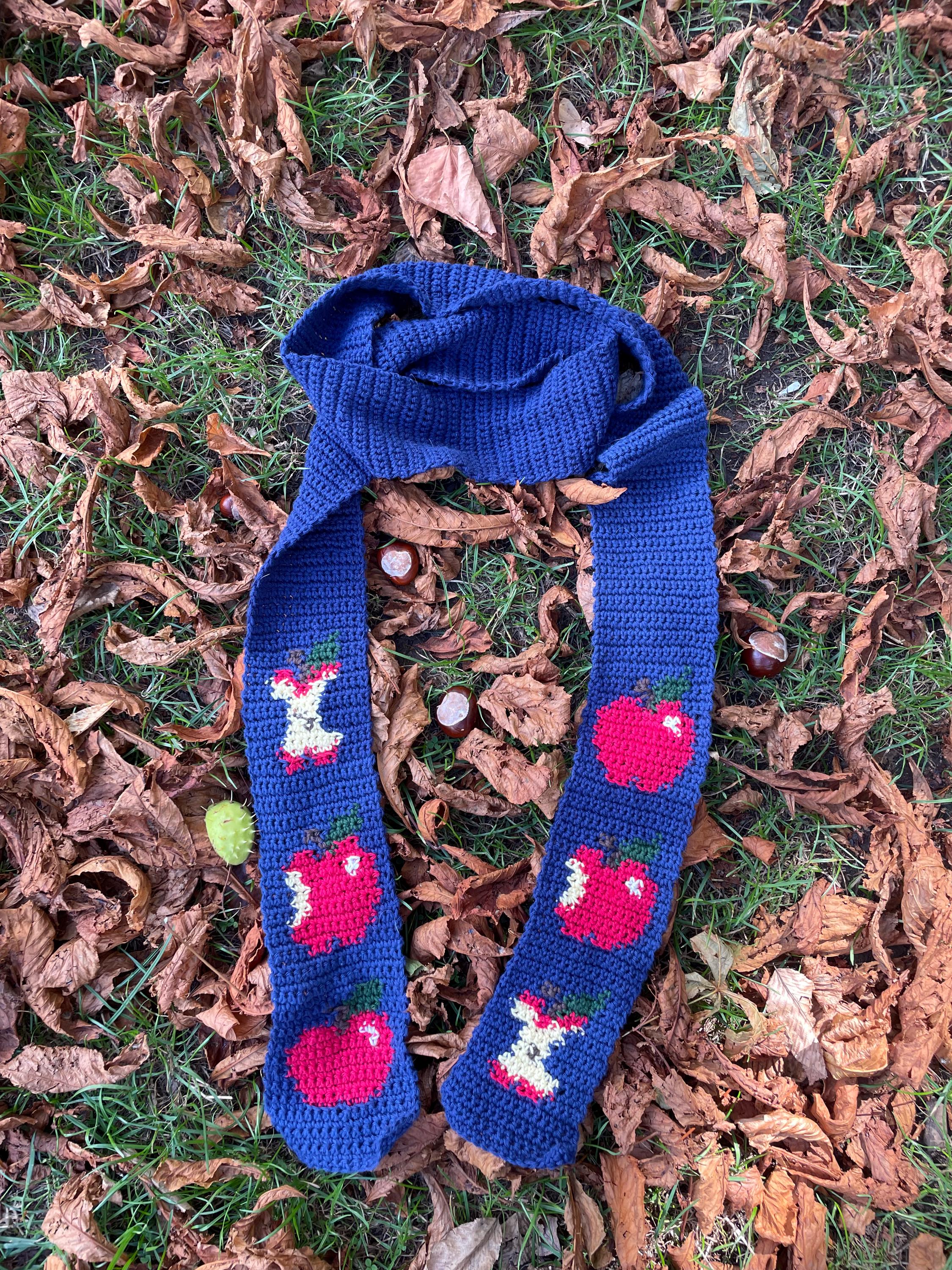 Honeycrisp Apple Crochet Scarf Pattern PDF - Etsy