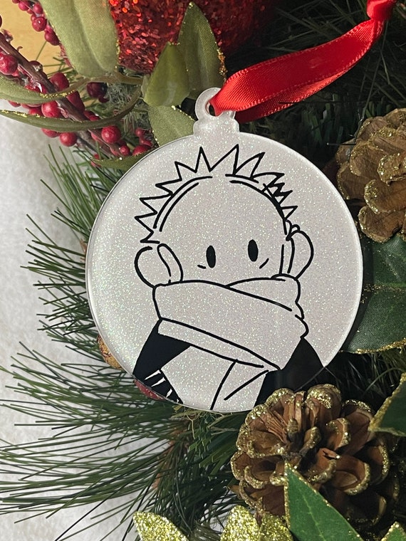 Anime Ornaments Hand Painted Glitter Christmas Tree Etsy