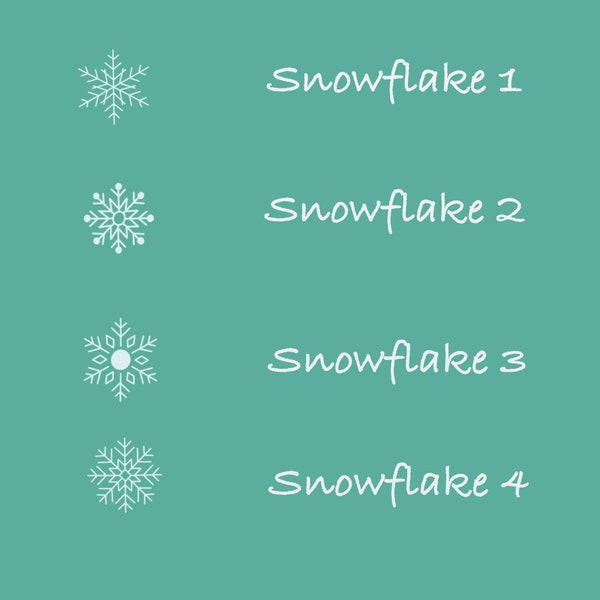 Cute Snowflake Stamp Pack for Procreate