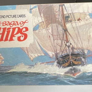 Album per le carte illustrate del tè di Brooke Bond, la saga delle navi, illustrate e descritte