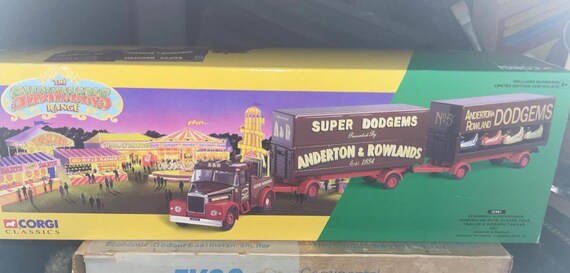 Vintage Boxed Corgi 15901 AEC Closed Pole Truck & Dodgem Trailer