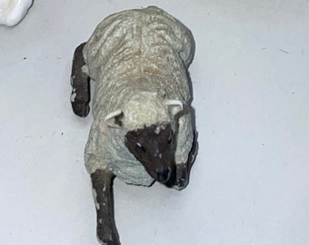 hand made vintage sheep, marked Germany,miniature figurine, or soap (?)