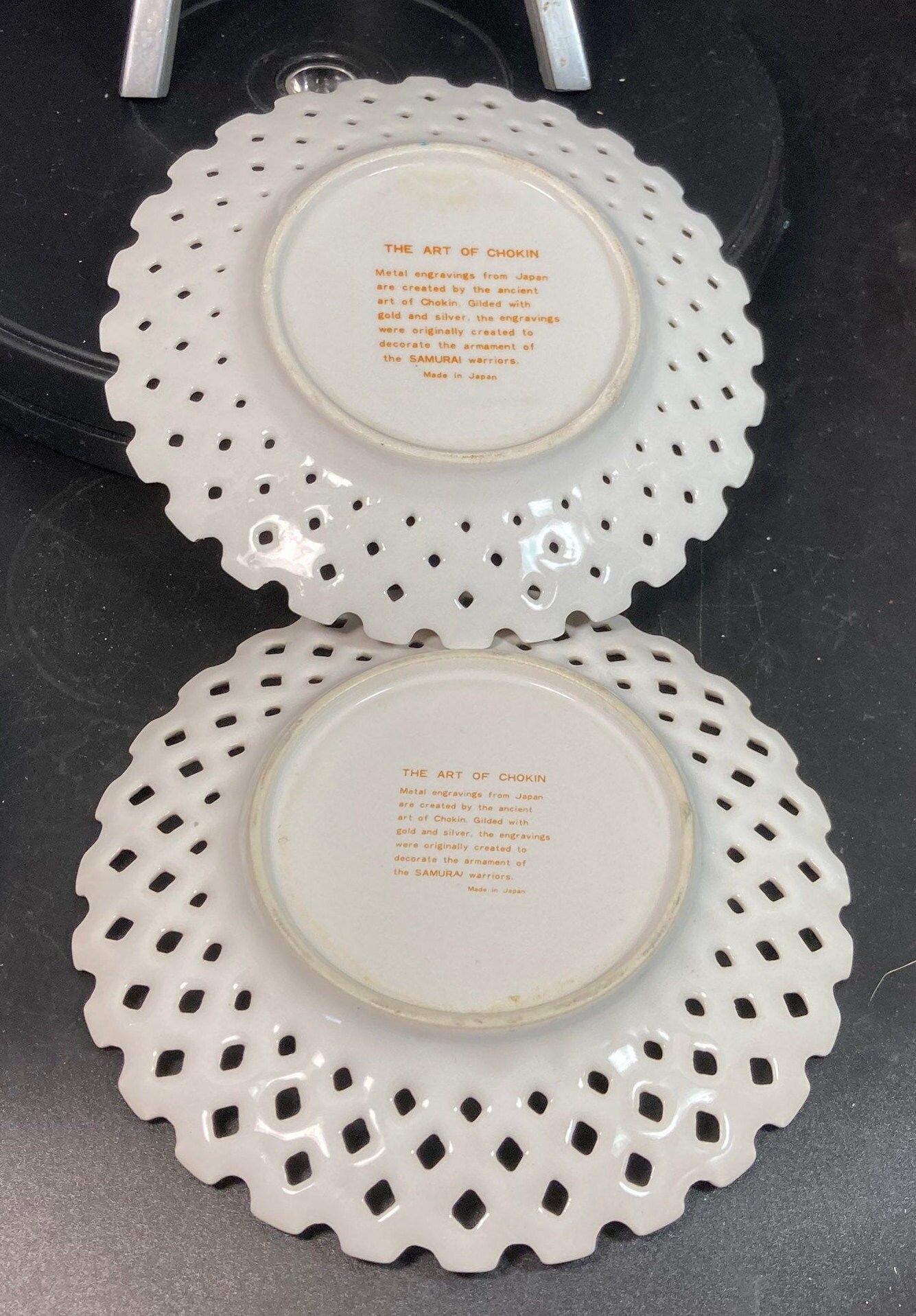 Set of Pair Vintage Miniature Decorative Plates/dishesmarked Etsy