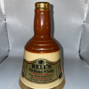 porcelana vintage Wade bell&#39;s viejo whisky escocés botella de cerámica vacía sin tapa