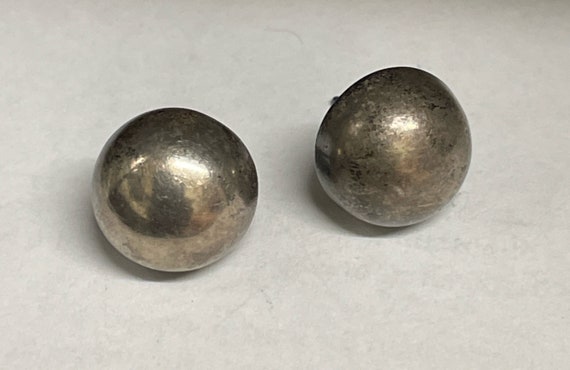 Vintage, solid silver ,hallmarked 925 , stud earr… - image 1