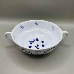 Spode Copelands China England small bowl blue and white pattern