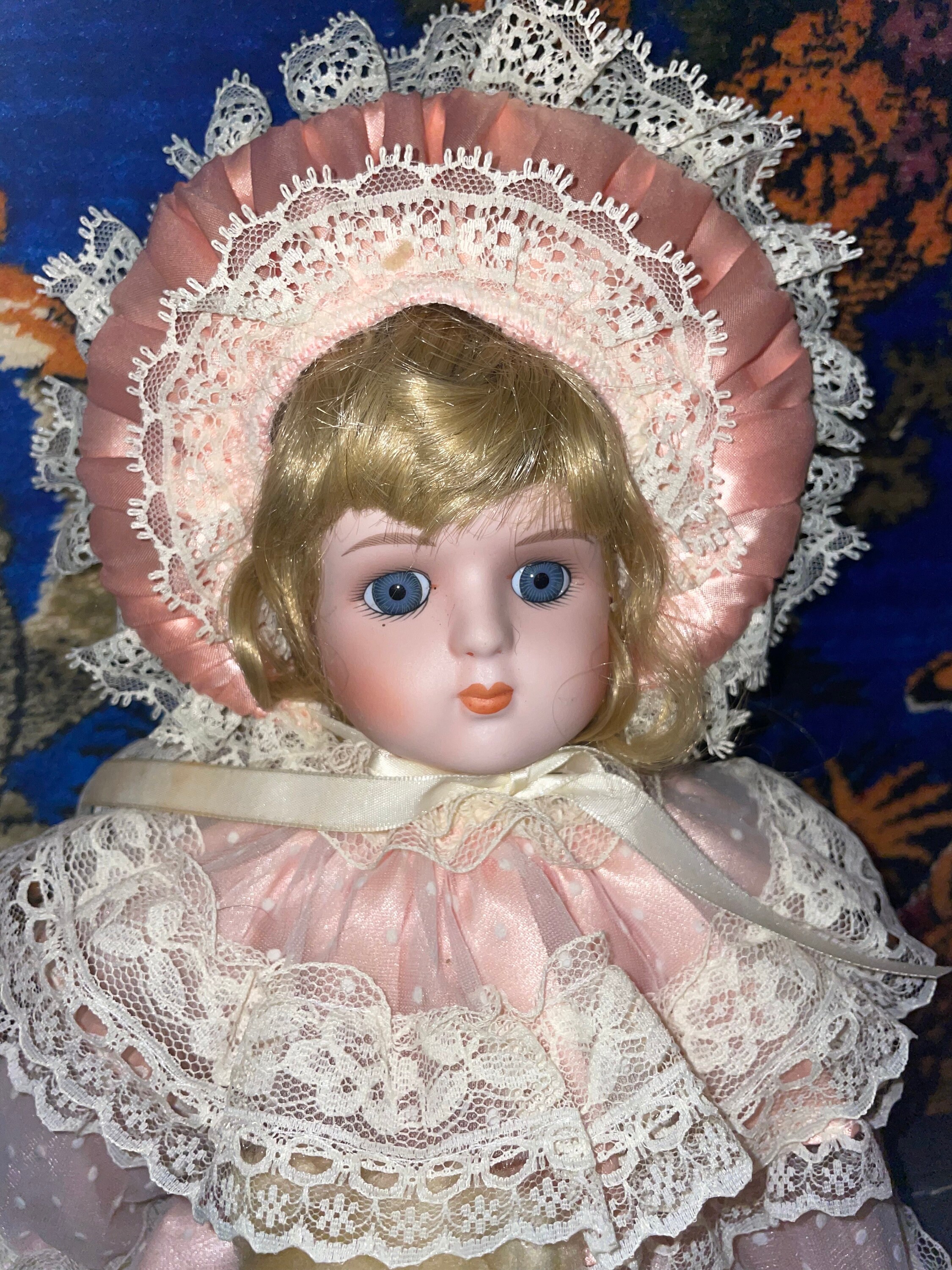 人気商品ランキング vintage doll ピンクドレスのお嬢さん