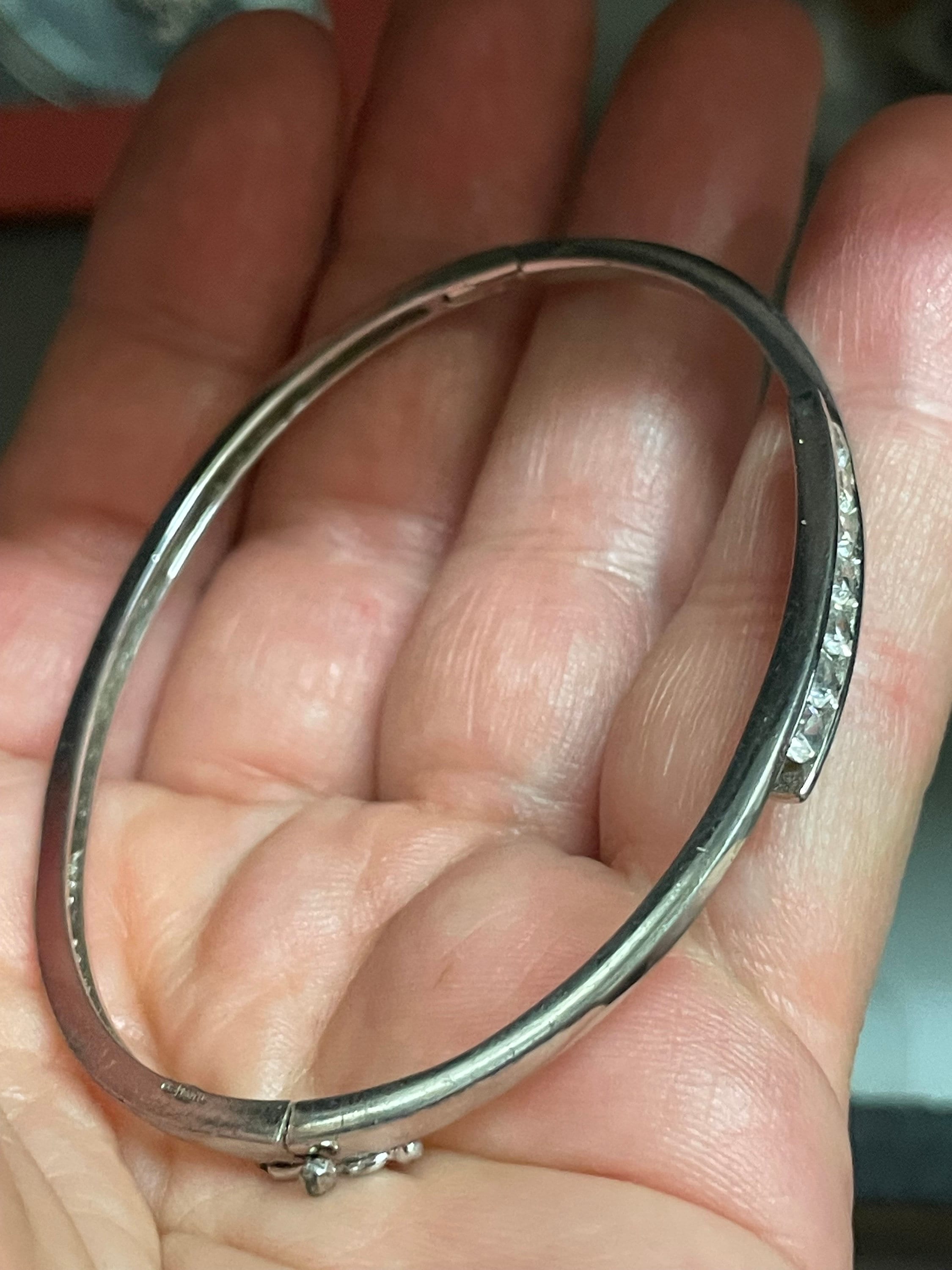 アクセサリー Vintage Silver Oval Tick Bracelet 925 Vintage Silver Oval Tick Bracelet 925