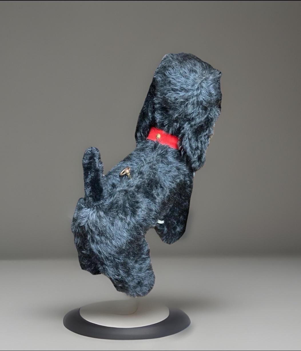 Vintage, 1930-1950,chad Valley Musical Black Dog Poodle - Etsy