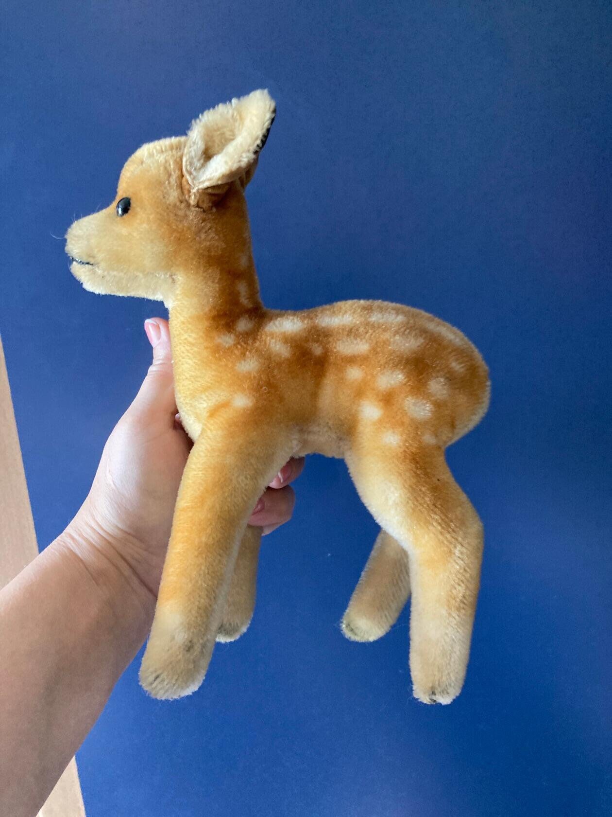 Small Soft Toy Fawn Unmarked in the Style of Steiff Circa Etsy