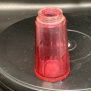 vintage small red glass bottle perfume bootle?made in england