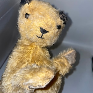 vintage, antique 1970s glove puppet Sooty, home theatre soft toy chad valley gold mohair bear