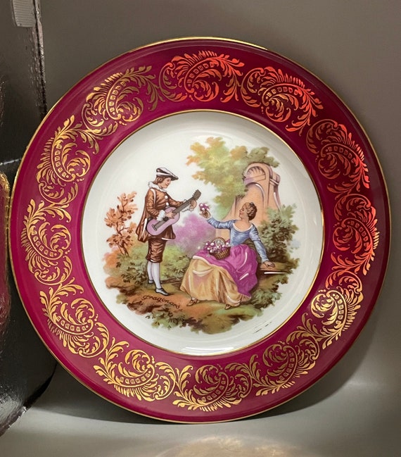 フランス ヴィンテージ リモージュ磁器 コレクションプレート 10枚セット