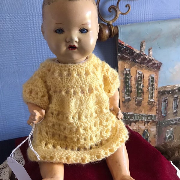 vintage, antique 1910(?) Armand Marseilles baby doll, marked A.M. Germany