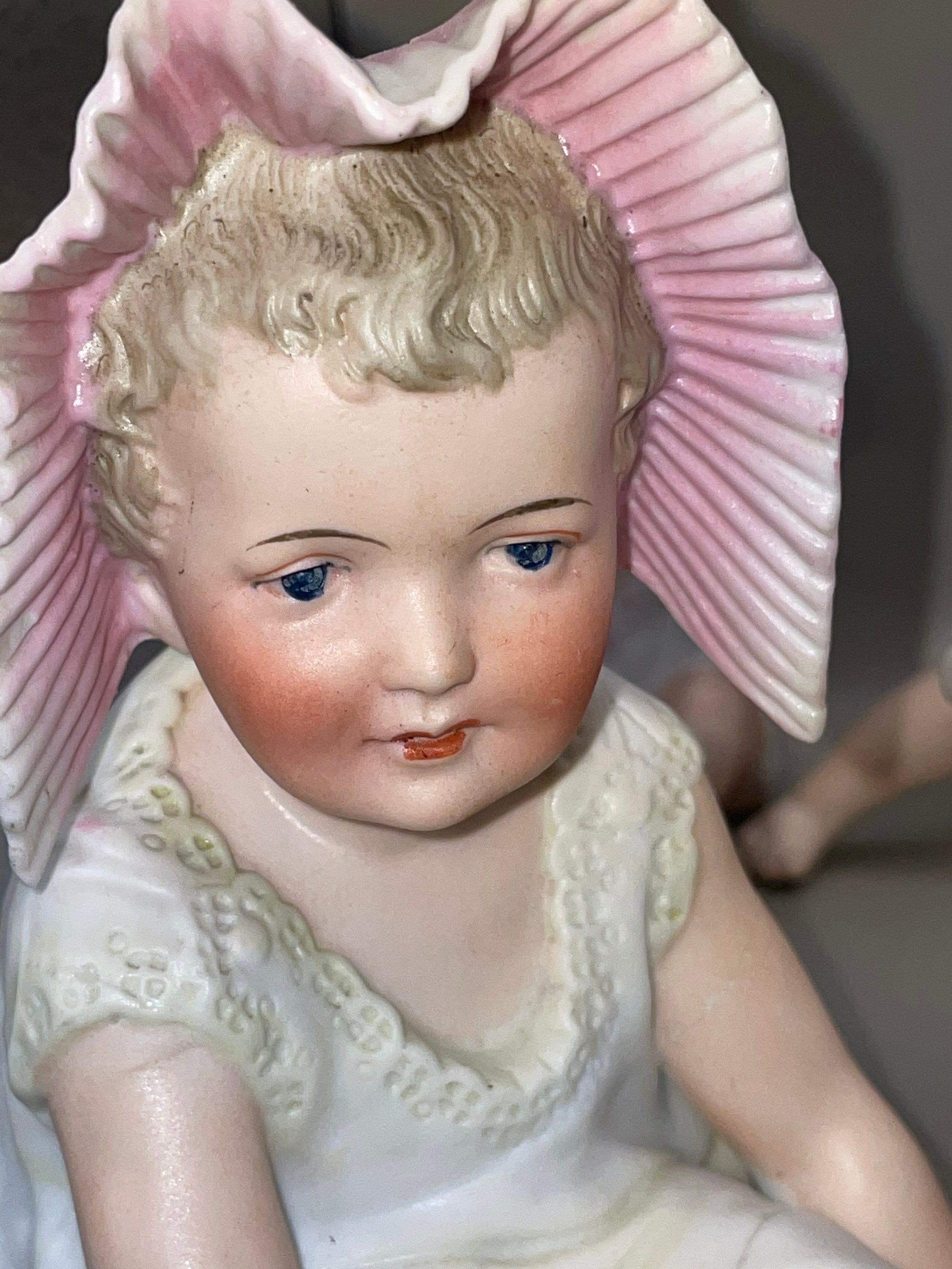 Vintage Figurine of Sitting Little Baby Girl Ceramic/porcelain Etsy