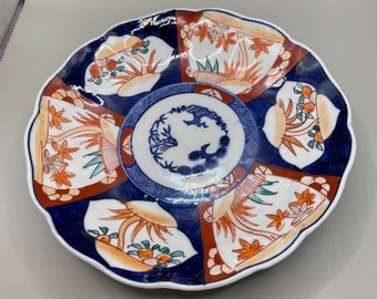 Antique Meiji Period Imari Plate Japanese Porcelain Plate. Meiji Period (1868-1912)